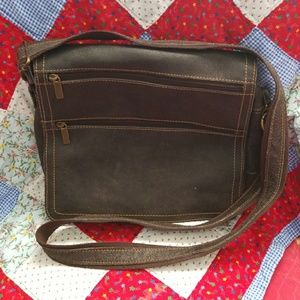 David King Leather 6155 Distressed Double Zip Fla